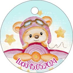 PLIEGO DE TARJETAS 20 UNDS PERSONALIZABLES 4,2CM DIÁMETRO                                           