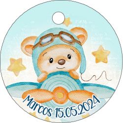 PLIEGO DE TARJETAS 20 UNDS PERSONALIZABLES 4,2CM DIÁMETRO                                           